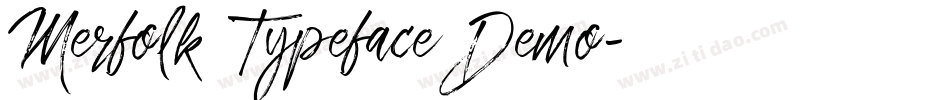 Merfolk Typeface Demo字体转换